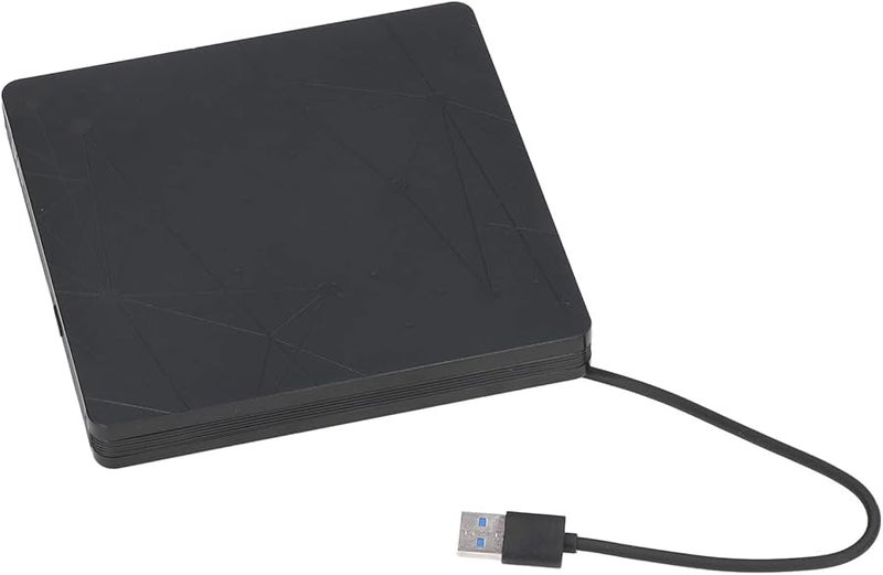 External CD DVD Drive USB 30 Type C Portable Optical Drive Player with 6 in 1 Hub for Laptop PC Desktop - Image 1